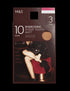 3pk 10 Denier Energising Sheer Tights